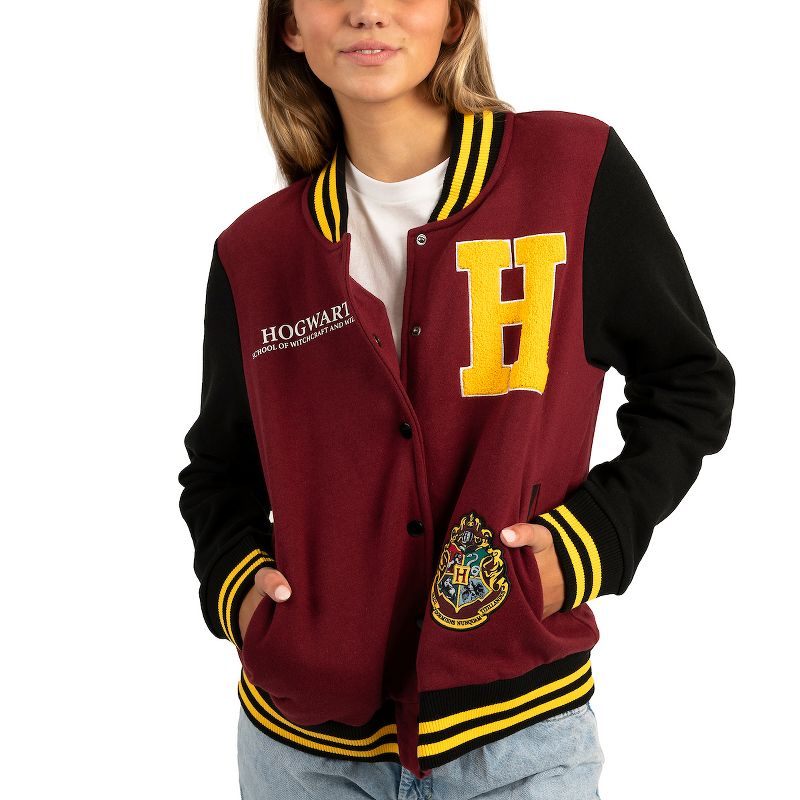Harry Potter Women's Hogwarts Varsity Jacket, 3 of 5
