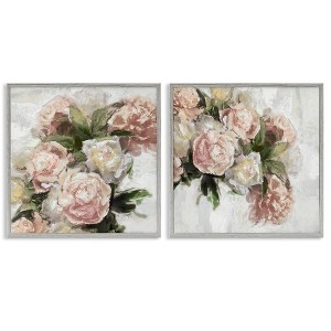 Stupell Industries Traditional Peony Blossoms Arrangement, 12" x 12" - 1 of 4