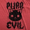 Purr Evil Baby Bodysuit Funny Sarcastic Kitten Graphic Novelty Jumper For Infants - Crazy Dog Baby Bodysuit For Cat Lovers - 2 of 4