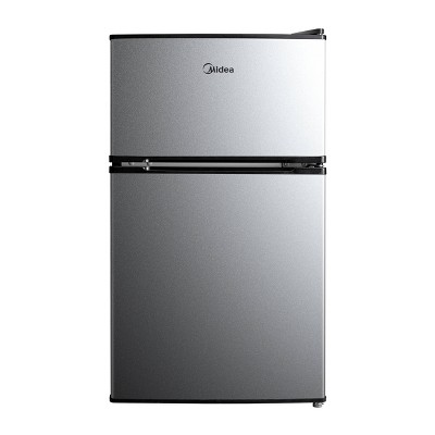 Midea 3.3 Cubic Feet Black Minifridge scratches on top and side