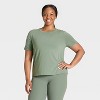 Women's Crewneck Leggings Friendly Short Sleeve T-Shirt - All In Motion™ - 4 of 4