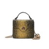 MKF Collection Luxe Croc-Embossed Mini Satchel Bag with Gold Chain Strap, Vegan Leather by Mia K - 2 of 4