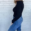 Women's Take It Easy Ribbed Long Sleeve Top - beige botany - 3 of 3