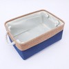 Unique Bargains Fabric Collapsible Storage Organizer Basket with Handles - 3 of 4