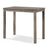 NicBex Dining Table Set for 2 Rustic Counter Height Table with MDF Tabletop, 2 Padded Stools for Kitchen - 4 of 4