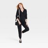 Long Sleeve Nursing Maternity Jumpsuit - Isabel Maternity by Ingrid & Isabel™ Black - 3 of 3