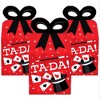 Big Dot of Happiness Ta-Da, Magic Show - Square Favor Gift Boxes - Magical Birthday Party Bow Boxes - Set of 12 - 2 of 4