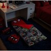 Spider-Man Kids' Glow in the Dark Sleeping Bag Red - 2 of 4