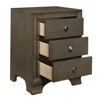 Centralia 3-Drawers Transitional Wood Nightstand in Gray - Lexicon - 4 of 4