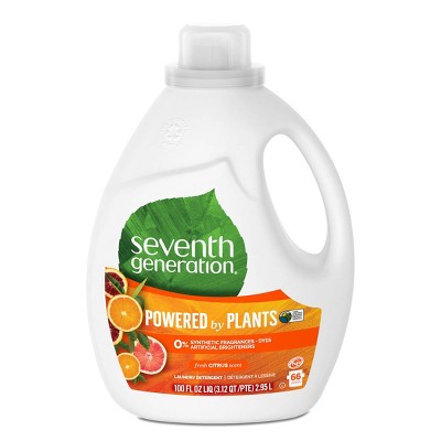 Seventh Generation Natural Laundry Detergent Fresh Citrus - 100 fl oz