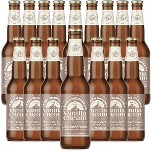 Henry Weinhard's Vanilla Cream Soda 16 Pack | 12oz Glass Bottles | Classic American Flavor | Premium Craft Soda - 1 of 1