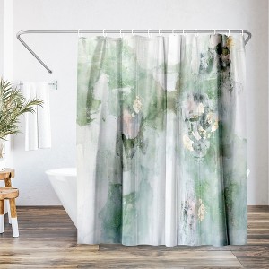 Americanflat 71" x 74" Shower Curtain, Leaf It Alone by Christine Olmstead - 1 of 4
