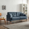 Whisen 2 Seater Loveseat Sofa with USB Charge Waterproof Fabric - 2 of 4