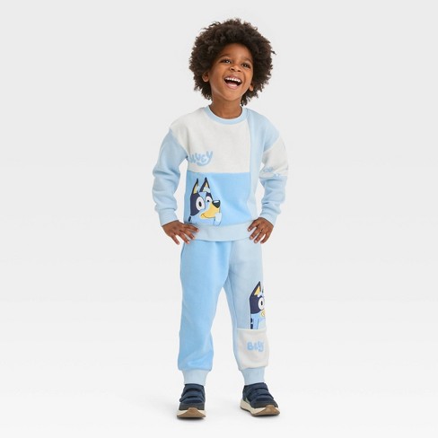 Disney BLUEY Boys Hoodie Shirt Sweatshirt Toddler Size 2T-4T Set