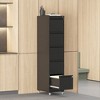 KWPZQEB Drawer Mobile File Cabinet with Lock, Metal Vertical Filing Cabinets for Home Office Organizer Letters/Legal/A4, Space-Saving Design - 4 of 4
