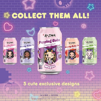 A-Sha Kuromi x Katseye RTD Popping Boba Passionfruit - 10.5 fl oz