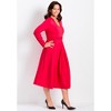 Avenue Women's Plus Size Fit And Flare Midi Dress - 4 of 4
