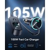 Itopfox 105W 6-Port Multiport Car Charger, PD Fast USB C Charger for Multiple Devices, Cigarette Lighter Adapter for Road Trips with 5FT Cable - 2 of 4