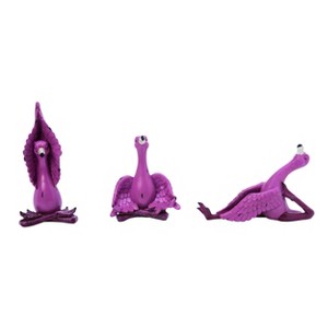 Transpac Resin Yoga Flamingo Figurine Set of 3 Spring Home Decorations - 1 of 1