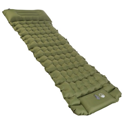Foam Sleep Pad- 0.50” Thick Red Camping Mat - Non-Slip, Lightweight,  Waterproof & Carry Handle by Wakeman Outdoors 