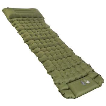 Inflatable Sleep Pad with Foot Pump by Wakeman Outdoors
