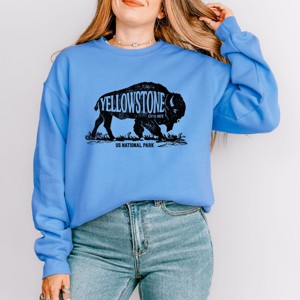 Simply Sage Market Yellowstone Bison Sweatshirt - 1 of 4