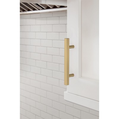 Champagne Bronze Brushed Modern Bar Pulls with Mounting Hardware