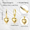925 Sterling Silver Heart Dangle Earrings for Women Silver Dangle Leverback Earrings Hypoallergenic Love Heart Dangle Drop Earrings for Jewelry Gifts - 3 of 4