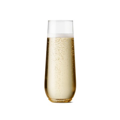 plastic champagne glasses