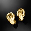 Ross-Simons Italian 18kt Gold Over Sterling Knot Clip-On Earrings - 4 of 4