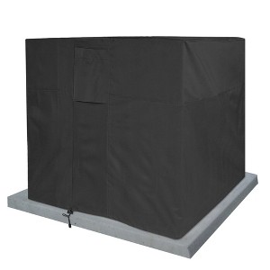 KHOMO GEAR Air Conditioner Cover – Waterproof Outdoor AC Unit Protector – Black – Heavy Duty, All-Season Protection for Window & Wall-Mounted AC Units - 1 of 4