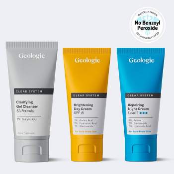 Geologie Clear System Month 3 / Level 3 Acne Treatment & Skincare Set - 3pc