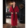 ADR Men's Robe, Plush Fleece Hooded Bathrobe Man, Long Warm Cozy Bath Robe Man - 2 of 4
