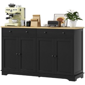Modern Sideboard, Buffet Cabinet with Storage Drawers, Adjustable Shelves for Living Room, Dining Room, Entryway - 1 of 4