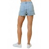 Women's Scalloped Denim Shorts - day + moon - 4 of 4