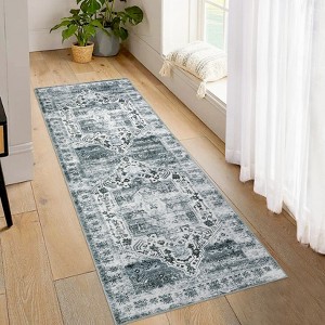 Vintage Oriental Medallion Rug Non Slip Ultra-Thin Rug - 1 of 4