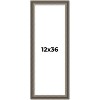 PosterPalooza | Panoramic Weathered Black Picture Frame - UV Acrylic, Foam Board Backing, Hanging Hardware - 2 of 4