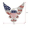 Anna-Kaci Crystal Rhinestone 4th of July American USA Flag Patriotic Pin Brooch - 2 of 4