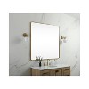 Elegant Lighting Soft corner metal square mirror 42x42 inch in Brass - 3 of 4