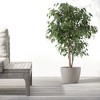 Ecopots Stockholm Durable Modern Round Indoor/Outdoor Recycled-Based Composite Flower Pot Planter - 3 of 4