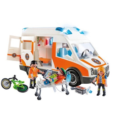 ambulance toy with flashing lights