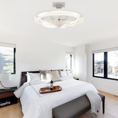 Airsurfer Multi-Directional Light Socket Fan with Remote 13" Screw-in Ceiling Fan