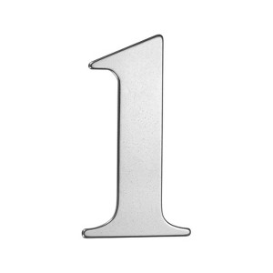 Unique Bargains 304 Stainless Steel Self-adhesive Polished Surface Rust Resistant House Number 1 Pc - 1 of 4