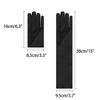INSPIRE CHIC Women's Satin Opera Length Gloves with Pleats - 2 of 4