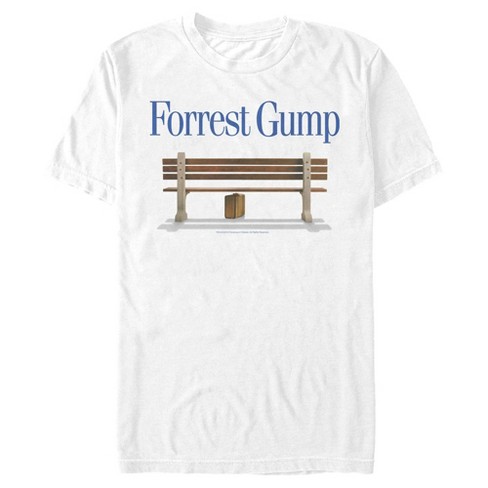 Men\'s Forrest Iconic Gump T-shirt Bench Target 