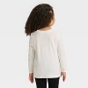 Toddler Girls' Long Sleeve Halloween Graphic T-Shirt - Cat & Jack™ Cream - 3 of 4