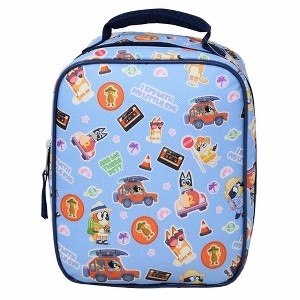 Fast Forward Bluey Insulated Lunch Bag – Kids Bento-Style Tote with Handle – Leak-Resistant, Easy-Clean Lunch Box for School & Travel - 1 of 1