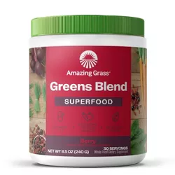 Amazing Grass Greens and Superfood Blend Vegan Powder - Berry - 8.5oz