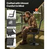 VEVOR Hunting Chair, 360° Silent Swivel, Lightweight Blind Chair, Heavy-Duty Steel Frame Ground Stool Seat, 300 Lbs Capacity, Black - 3 of 4