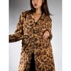 Jess by Meiko Women's Animal Print Trench Coat - 3 of 4
